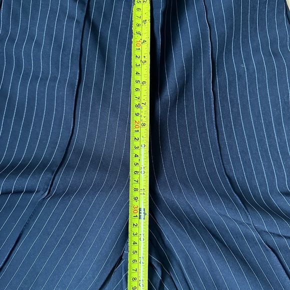 PIECES Pinstripe Wide Leg Trousers – Size M, NWT, Pull-On Fit - Picture 5 of 9